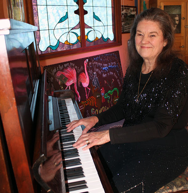 Kate at the piano